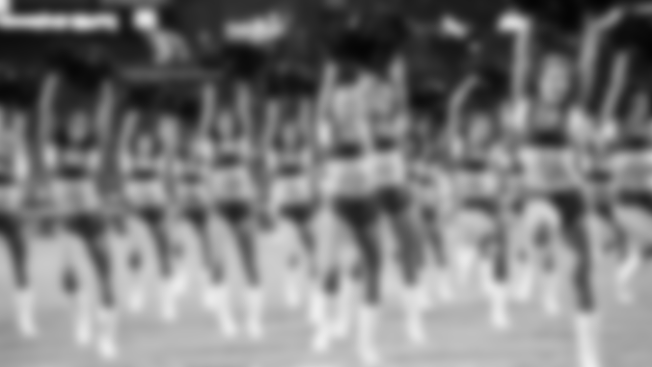 Images of the Cardinals cheerleaders during the second half of the preseason opener against the Chargers