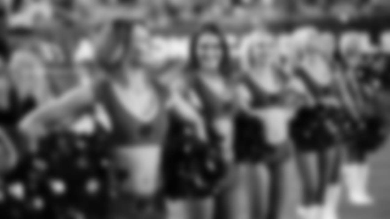 Images of the Cardinals cheerleaders during the second half of the preseason opener against the Chargers