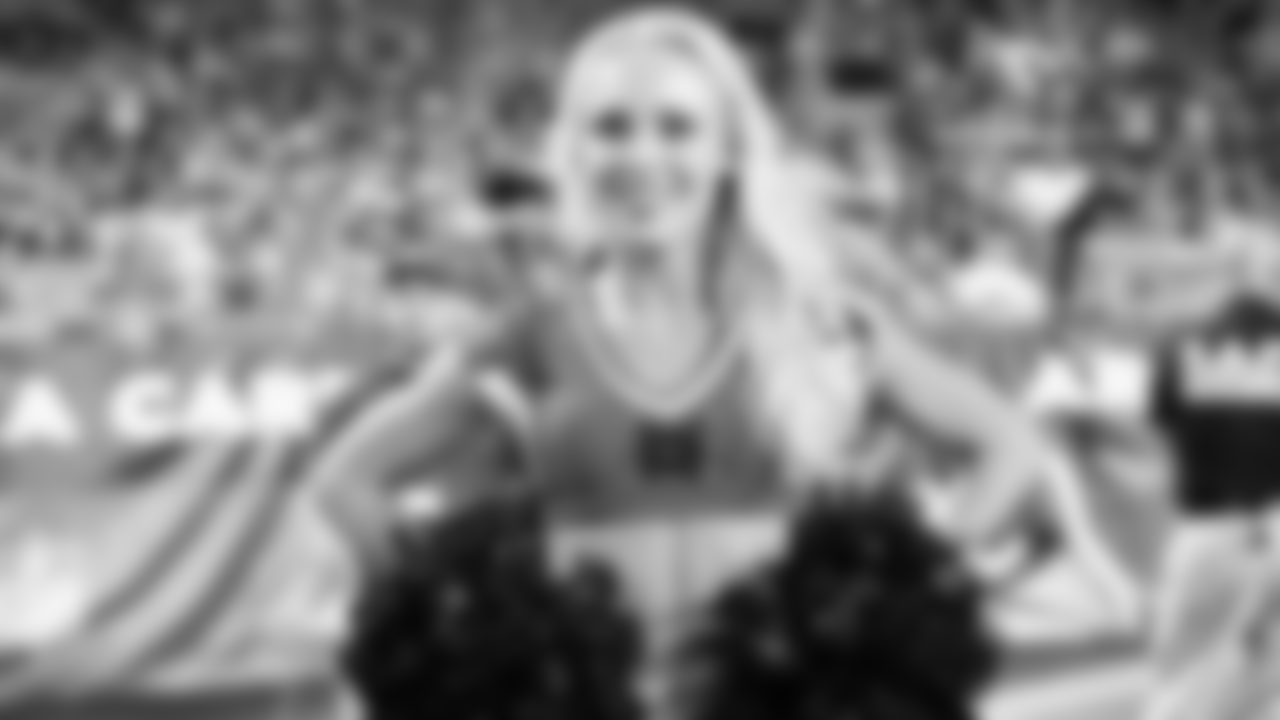 Images of the Cardinals cheerleaders during the second half of the preseason opener against the Chargers