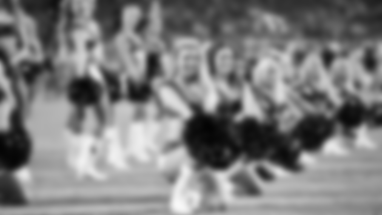 Images of the Cardinals cheerleaders during the second half of the preseason opener against the Chargers