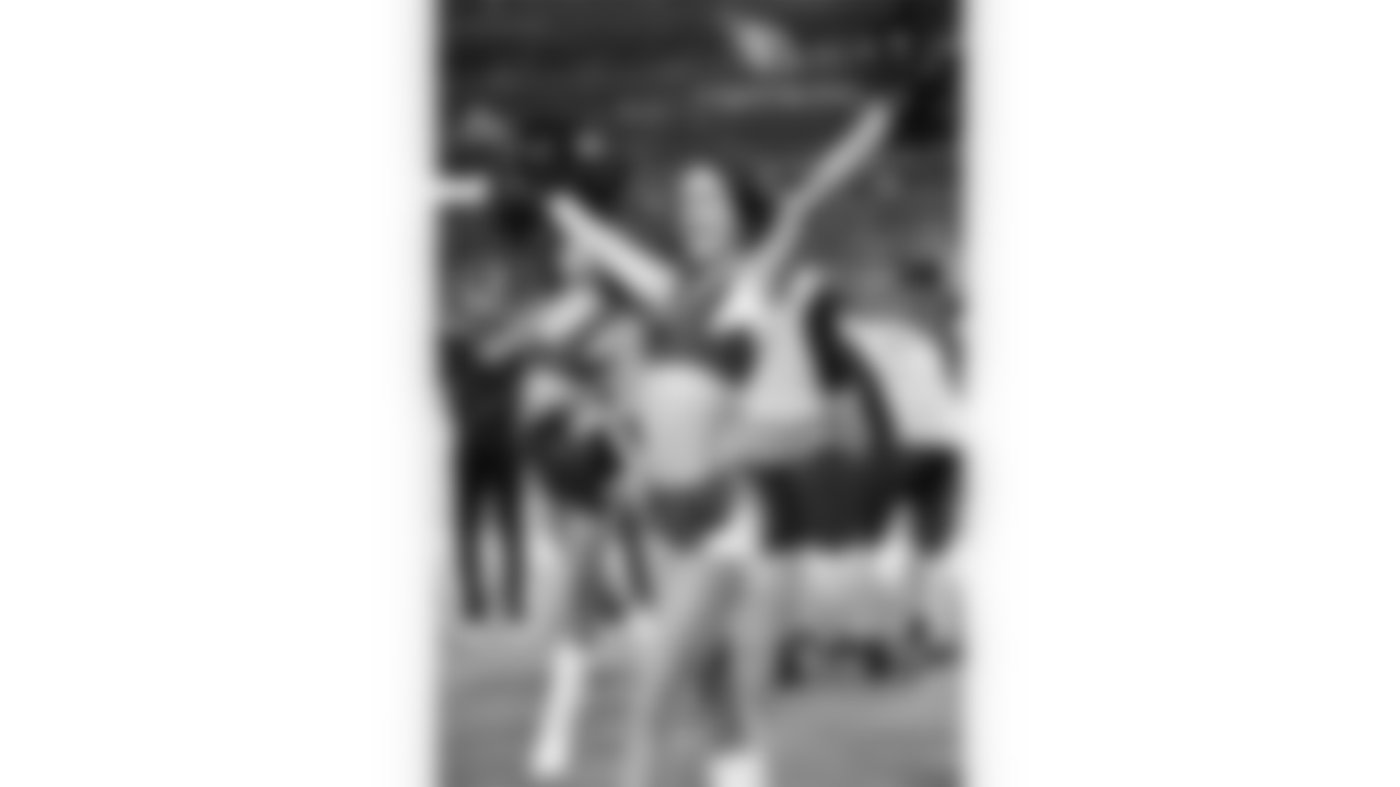 Images of the Cardinals cheerleaders during the second half of the preseason opener against the Chargers