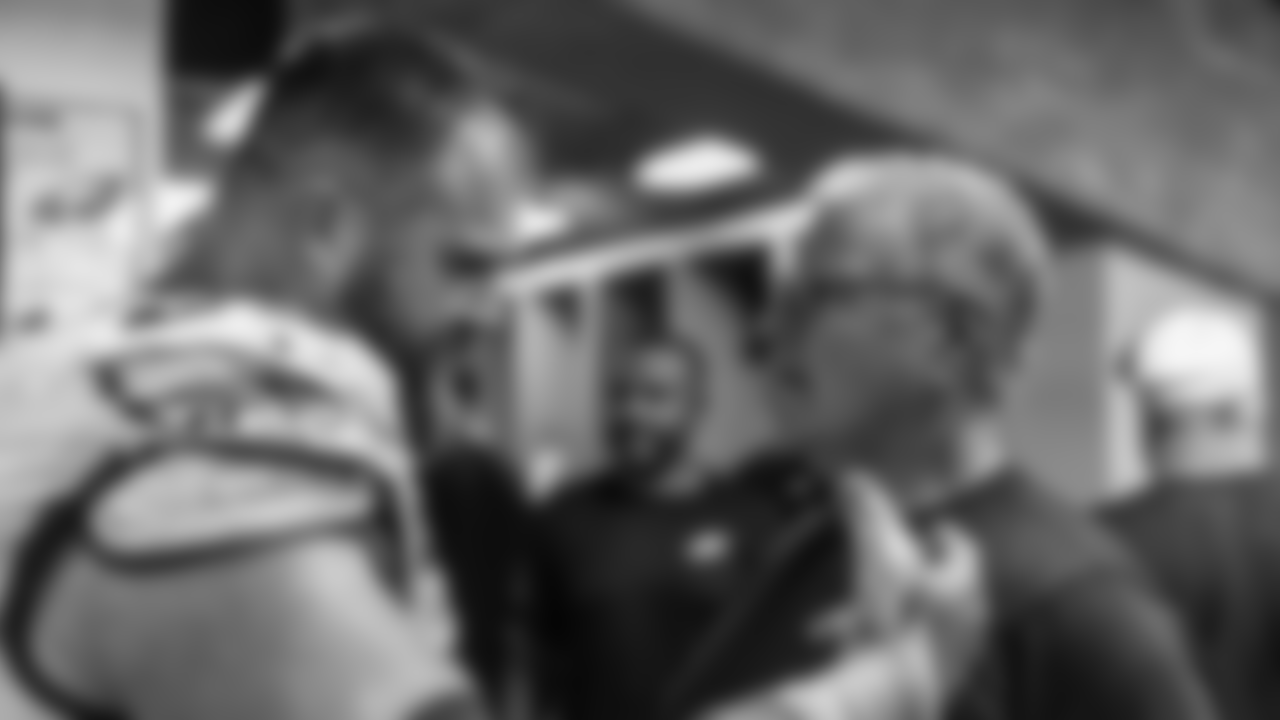 Jason Kelce and Jeff Stoutland