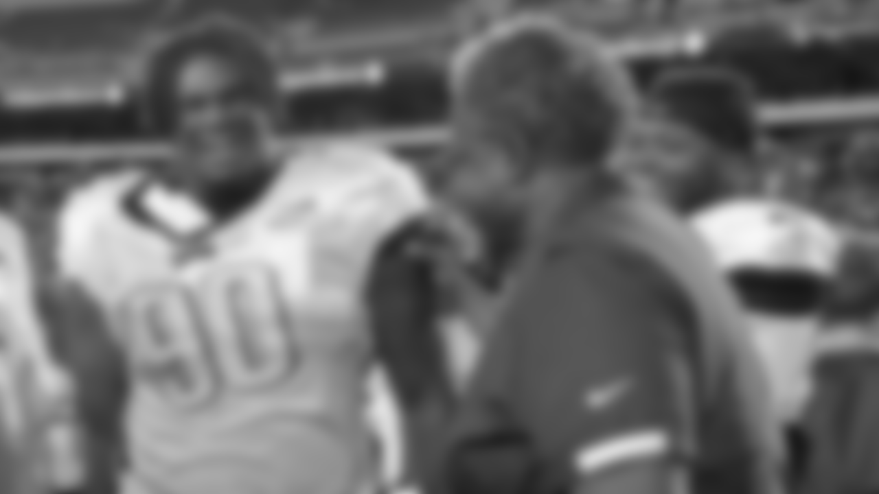 DT Jordan Davis and Defensive Line Coach Tracy Rocker
