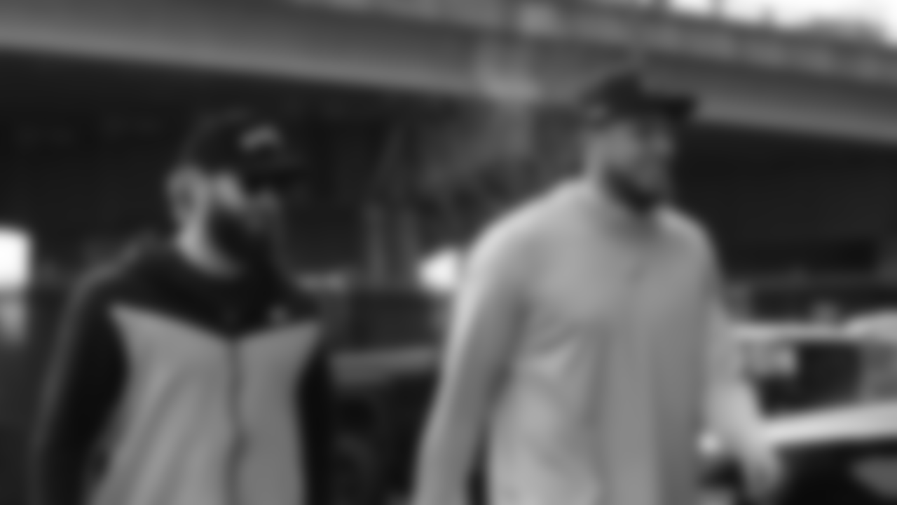 TE Dallas Goedert and TE Tyree Jackson