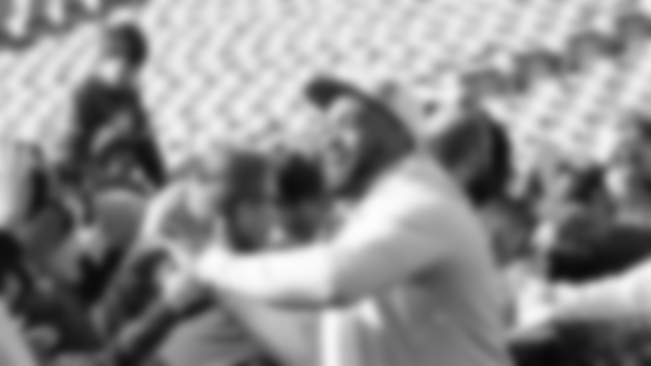 Brandon Graham with the fans