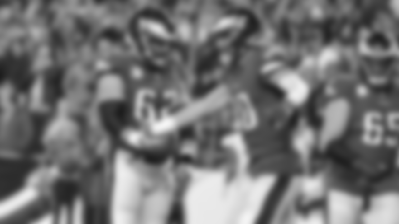 C Jason Kelce and TE Dallas Goedert