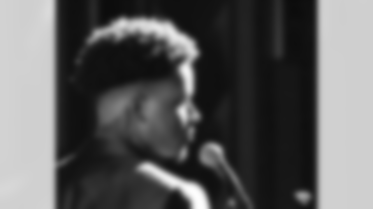 Marvin Jones Jr. performs "Lift Ev'ry Voice and Sign" at Ritz Theatre and Museum in honor of James Weldon Johnson's birthday