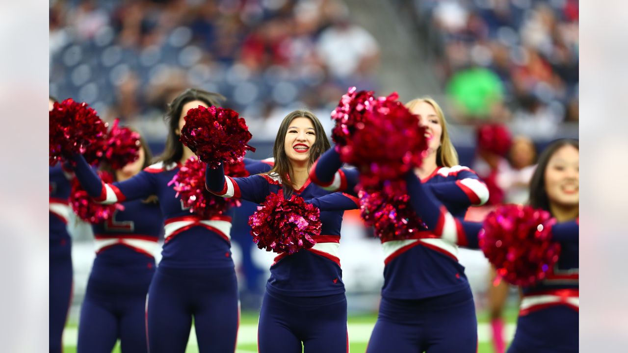 Cheerleaders Perform During Patriots - Texans Preseason Game