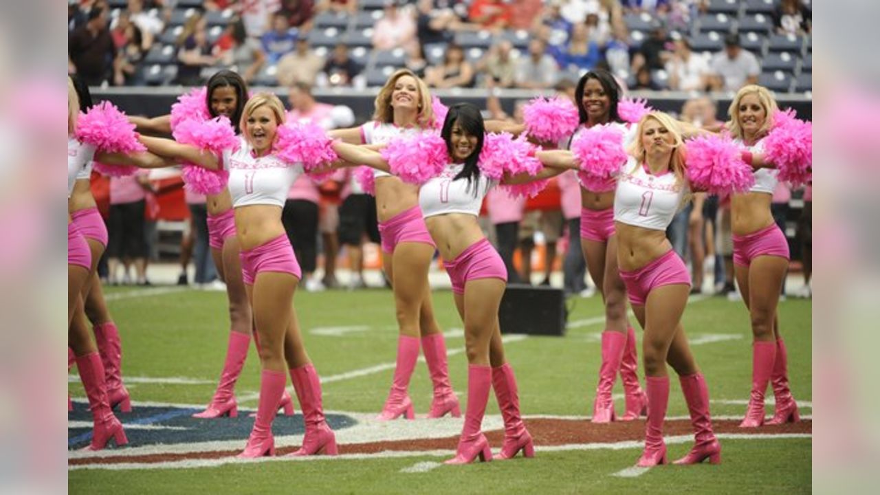 Houston Texans cheerleaders adorn their pink outfits as October is News  Photo - Getty Images