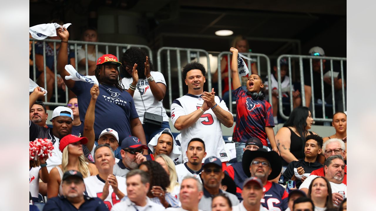 Houston Texans vs. Indianapolis Colts. Fans support on NFL Game. Silhouette  of supporters, big screen with two rivals in background Stock Photo - Alamy