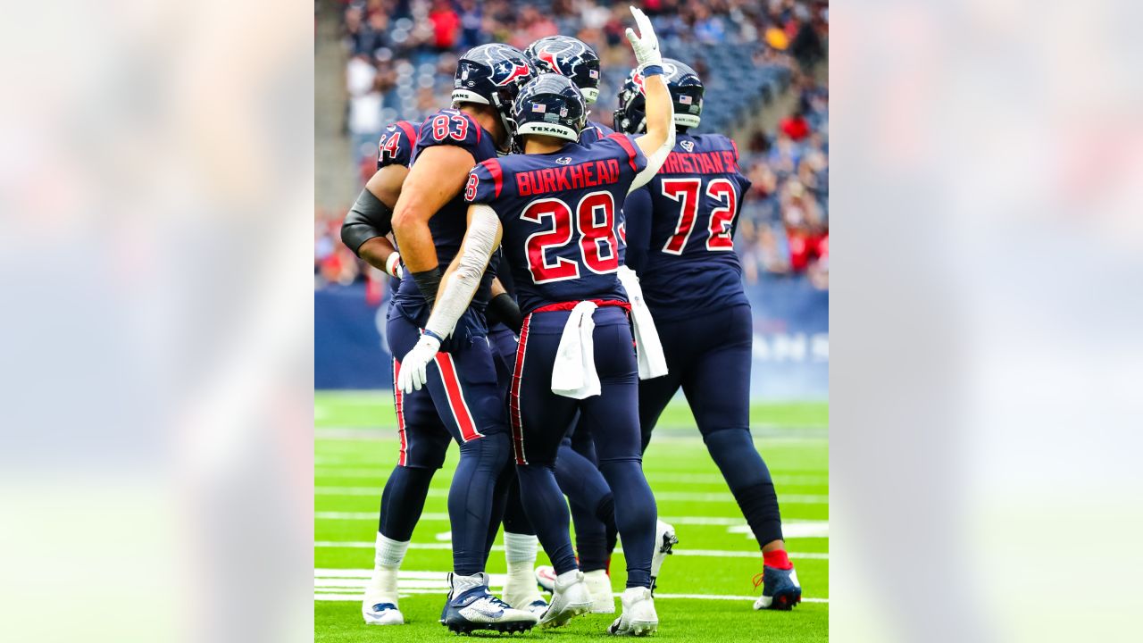 Tavierre Thomas of the Houston Texans celebrates an interception with  News Photo - Getty Images