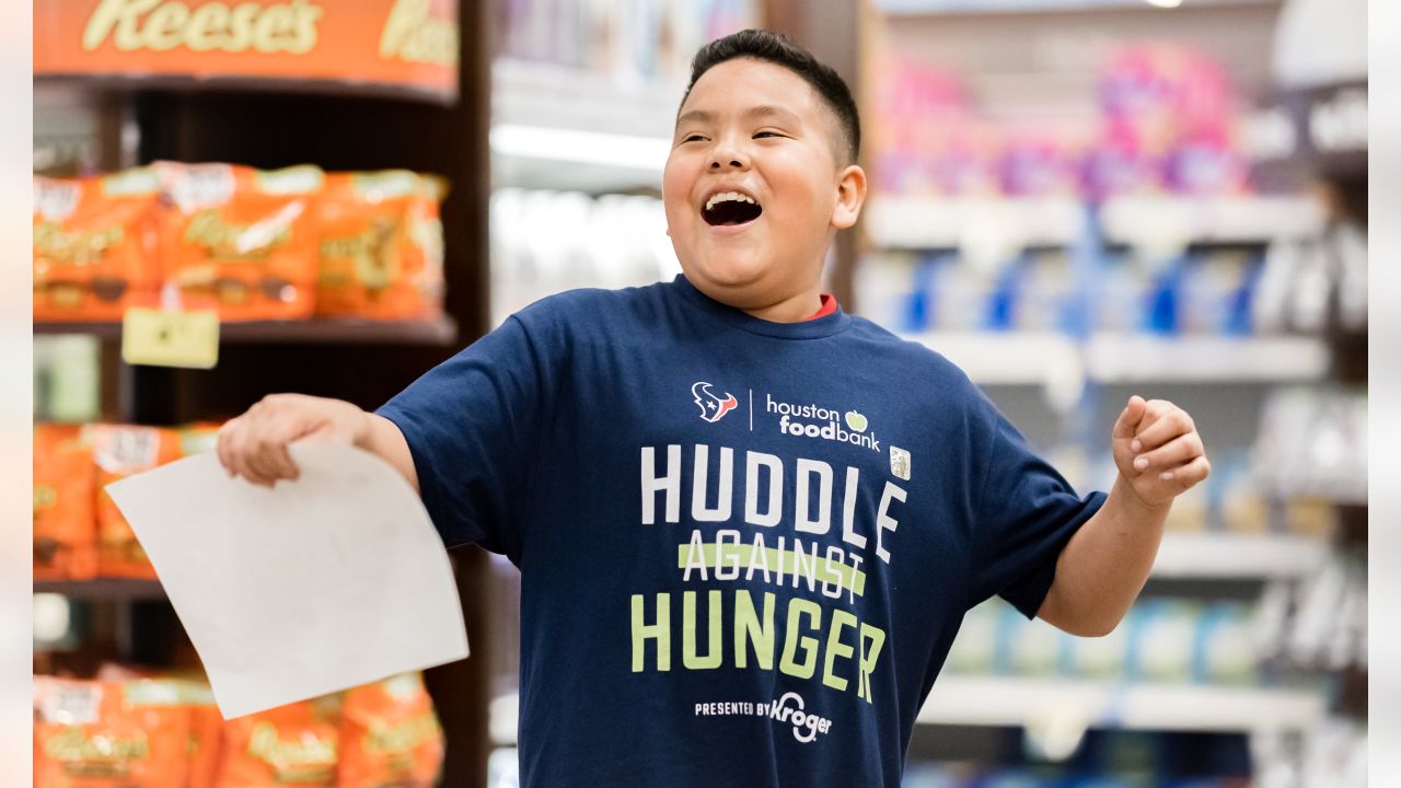 Houston Texans at Huddle Against Hunger at Rosa Parks Elementary