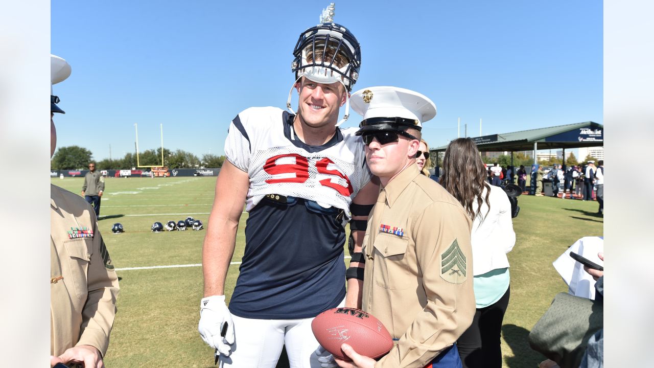 J.J. Watt, Texans embraced by training camp bike riders