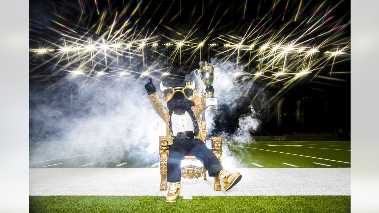 October 2, 2022: Houston Texans mascot Toro performs prior to an NFL  football game between the Los Angeles Chargers and the Houston Texans at  NRG Stadium in Houston, TX. ..Trask Smith/CSM/Sipa USA(Credit Image: ©  Trask Smith/Cal Sport Media