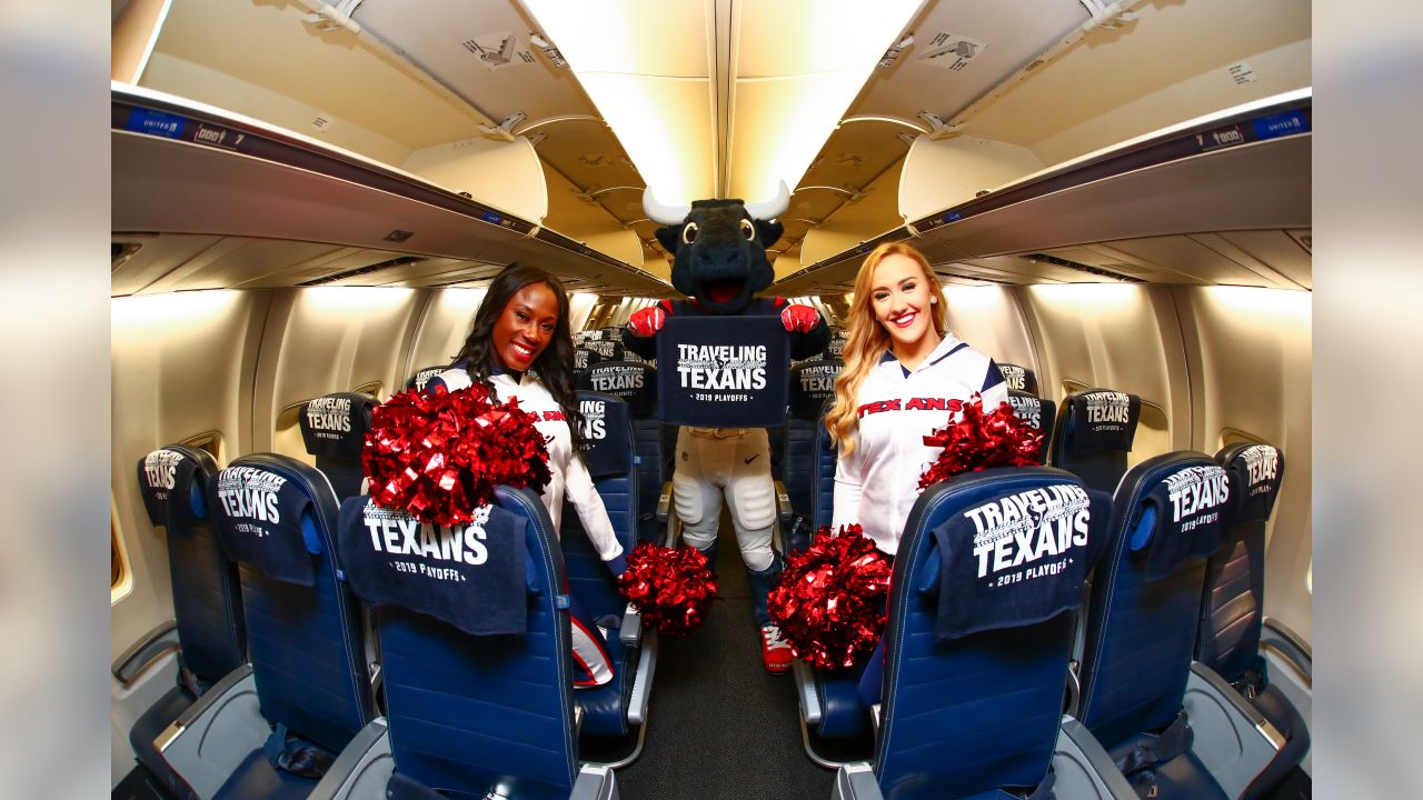 The Houston Texans and United Airlines teamed up to fly in two