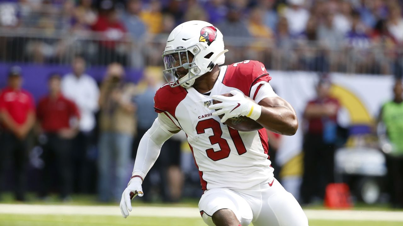 Cardinals David Johnson works to get back on field