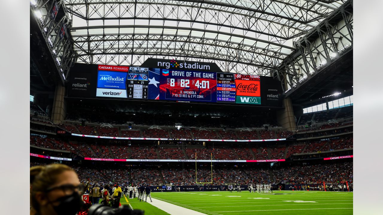 Hey Texans Fans! I'm an Eagles fan living in Texas. I'm planning on going  to the November 3rd game at NRG stadium. I was wondering what side/section  is closest to the visiting