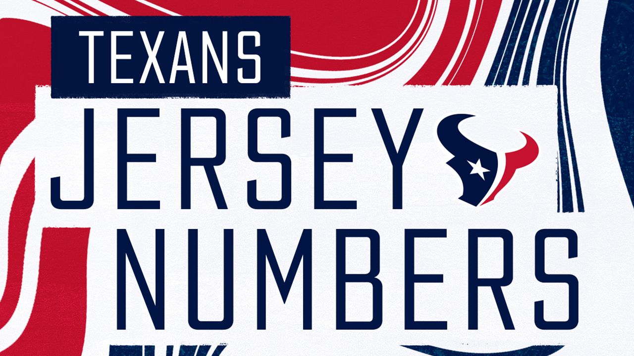 texans jersey numbers