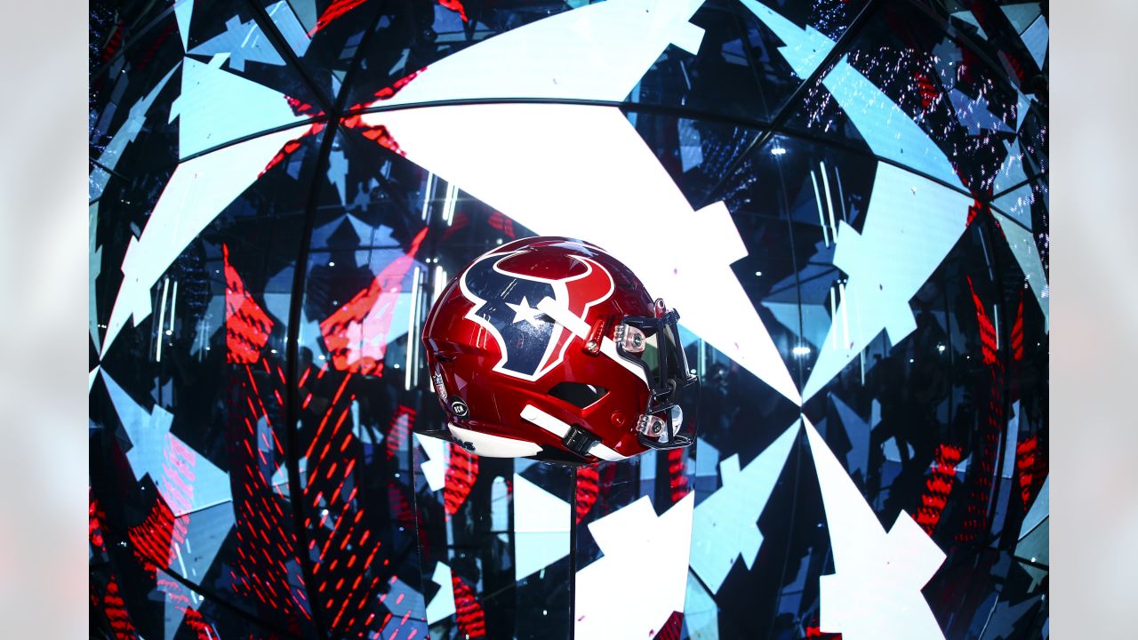 PHOTOS: Houston Texans unveil new 'Battle Red' helmet for 2022 season