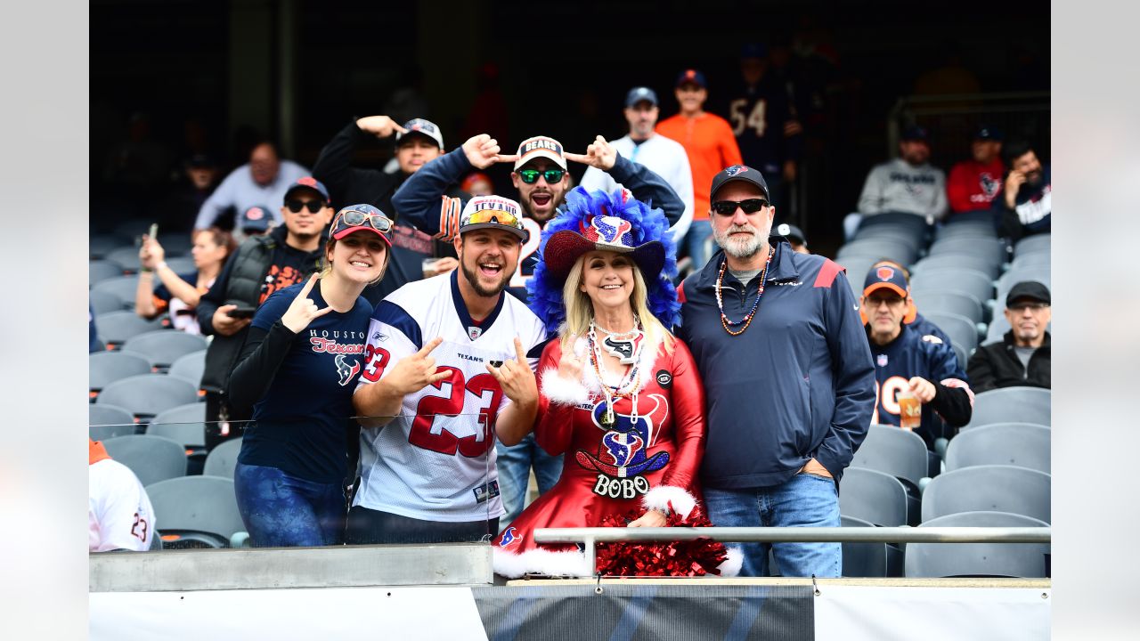 Chicago Bears vs. Houston Texans. Fans support on NFL Game