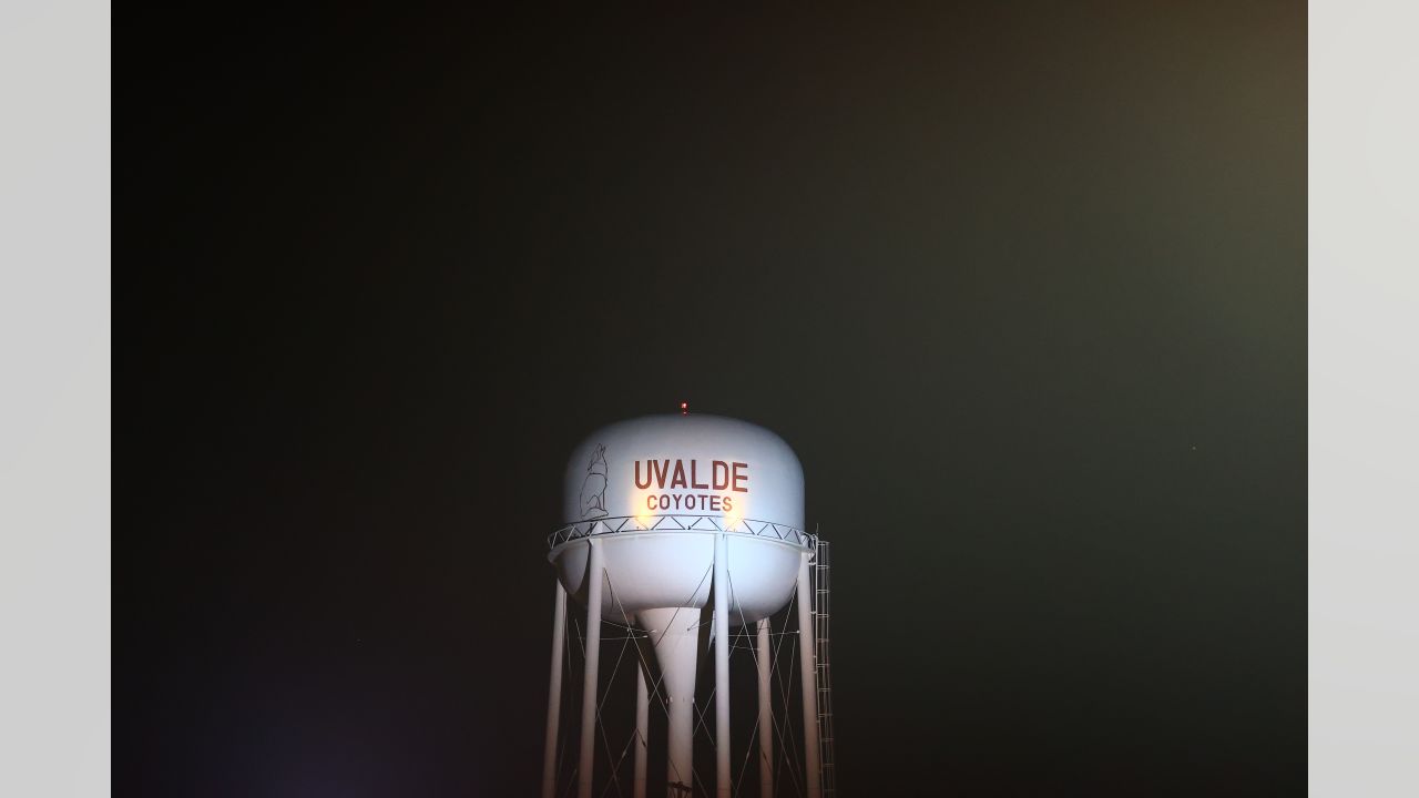 Texans surprise Uvalde High School football team with new uniforms 