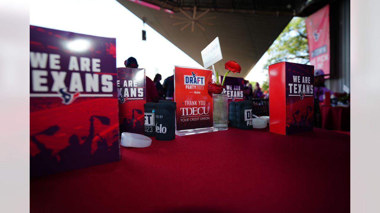 Falcons NFL Draft party at Mercedes-Benz Stadium