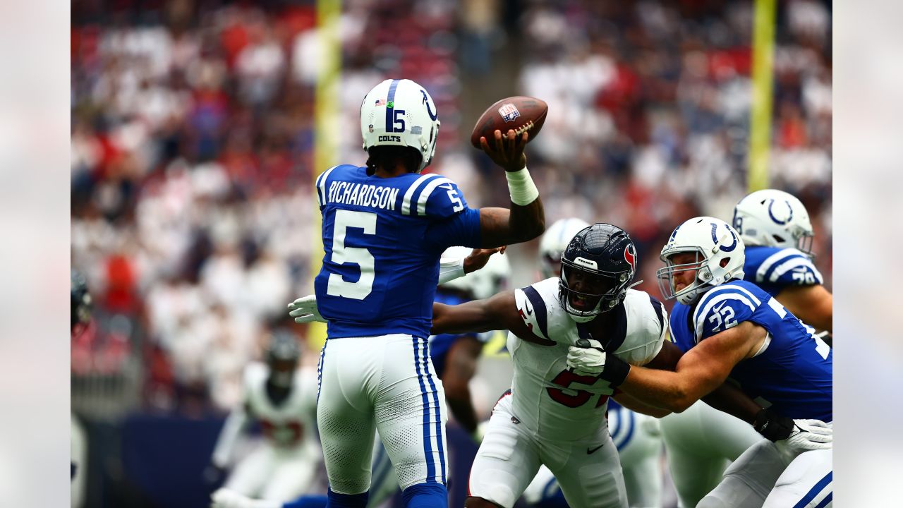 Houston Texans vs. Indianapolis Colts. NFL match poster. Two