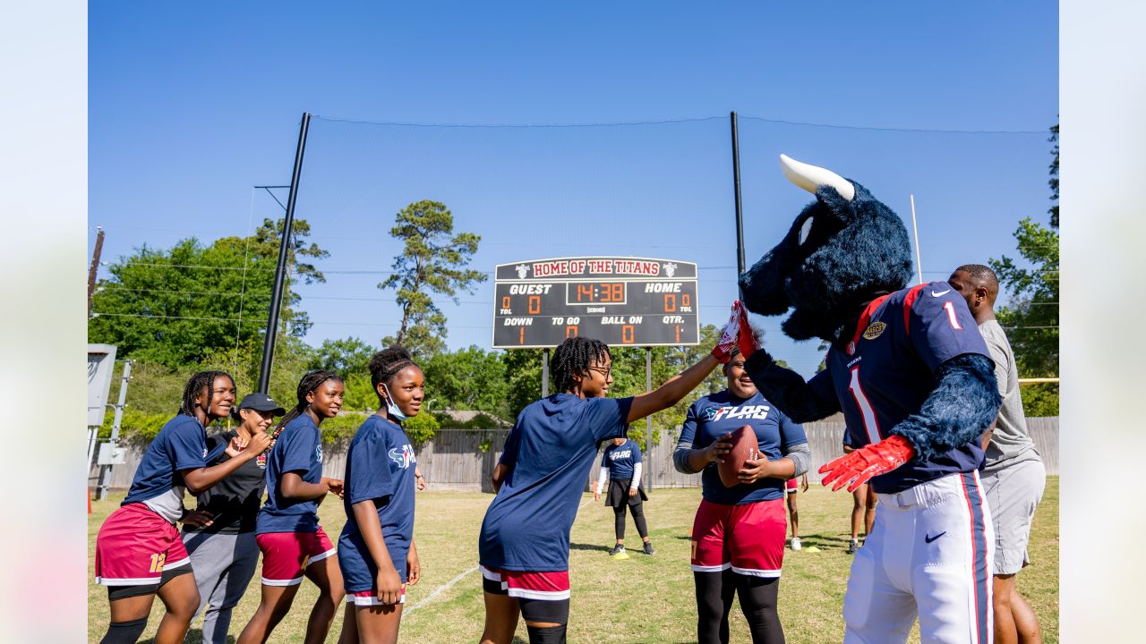 The Houston Texans announced the launch of a Girls FLAG Football