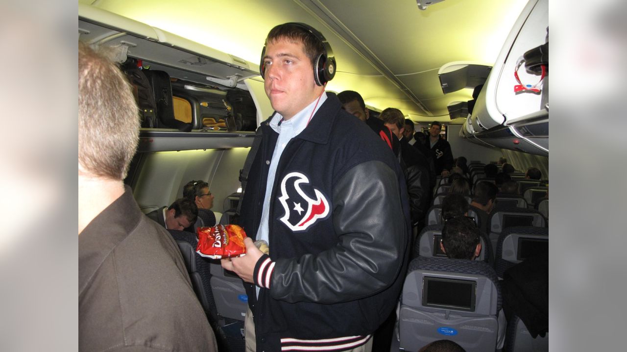 Letter Jackets on the plane to New England