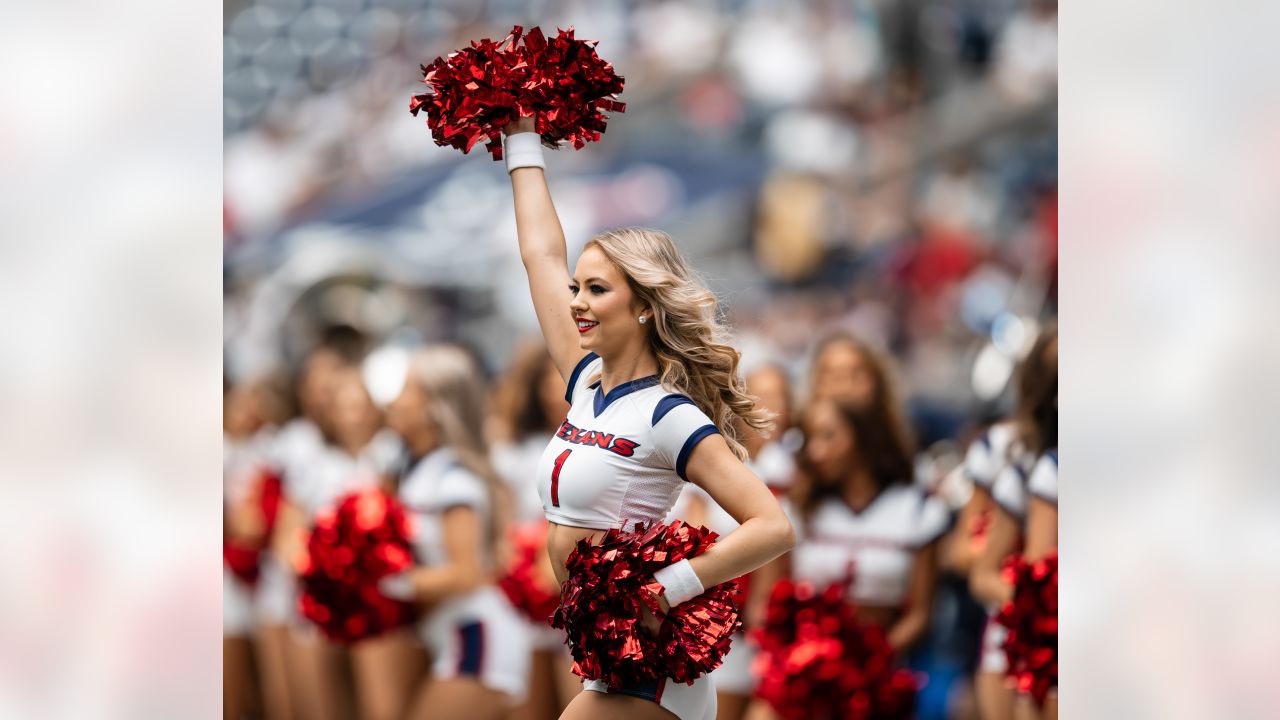 Cheerleaders Perform During Patriots - Texans Preseason Game