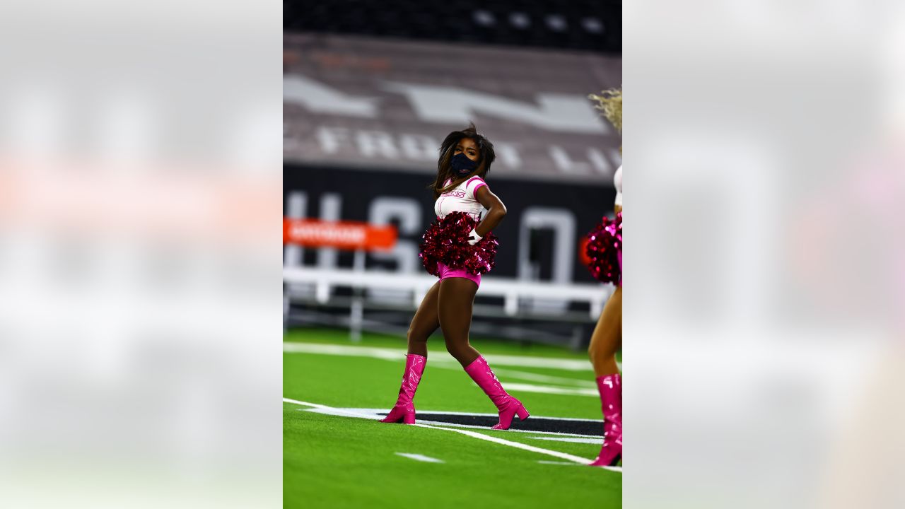 Falcons Cheerleaders Supporting Breast Cancer Awareness Month