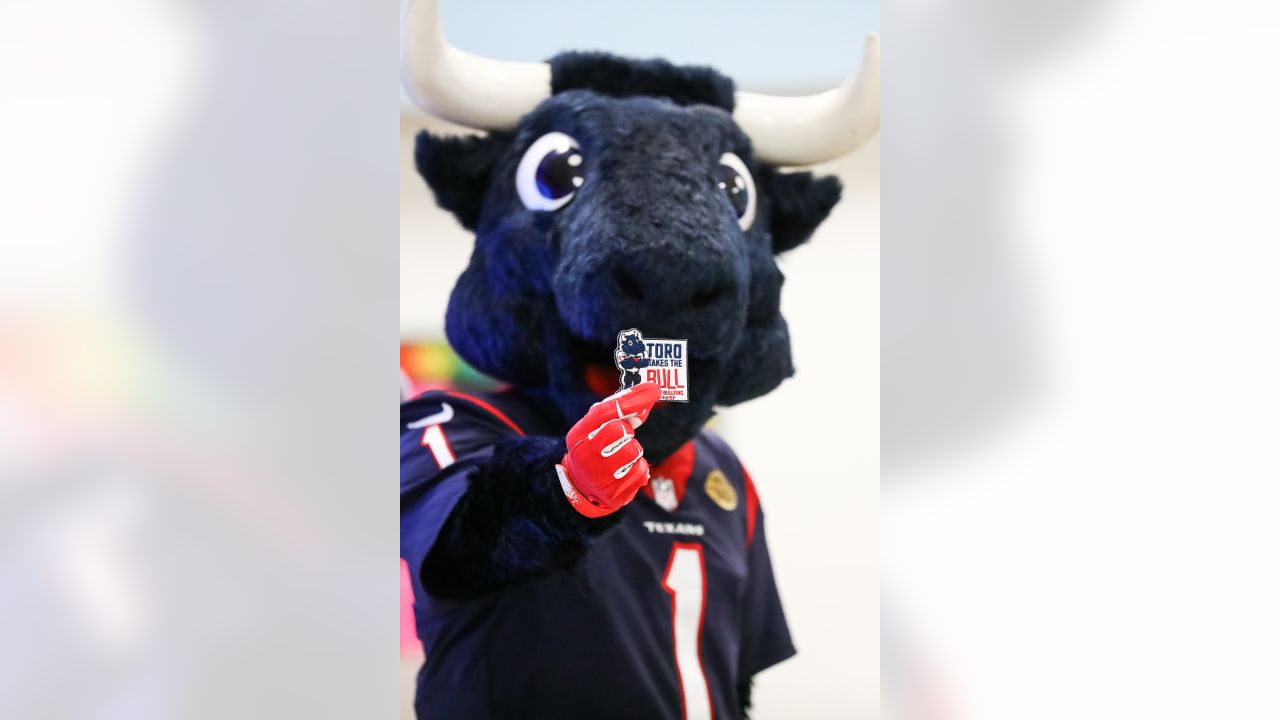 The School Zone: Texans' Mascot Toro Talks Up Health and Fitness