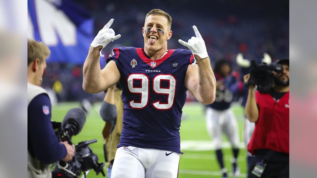 October 27, 2019 : Houston Texans strong safety Justin Reid (20) being  introduced prior to the game against the Oakland Raiders at NRG Stadium in  Houston, Texas. The score at the half