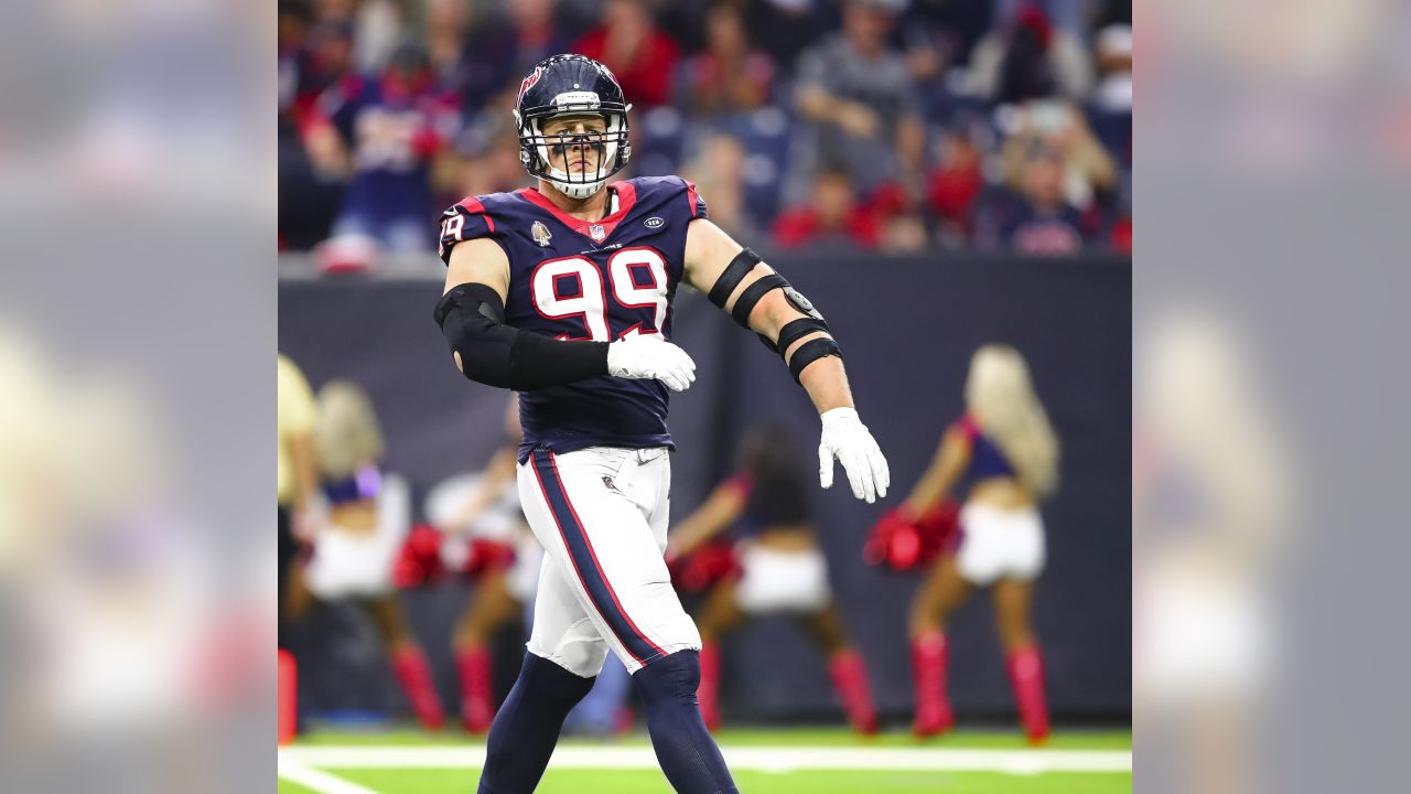 Houston Texans safety Justin Reid leaves the field after an NFL football  game against the New England Patriots Sunday, Oct. 10, 2021, in Houston.  The Patriots won 25-22. (AP Photo/Eric Christian Smith