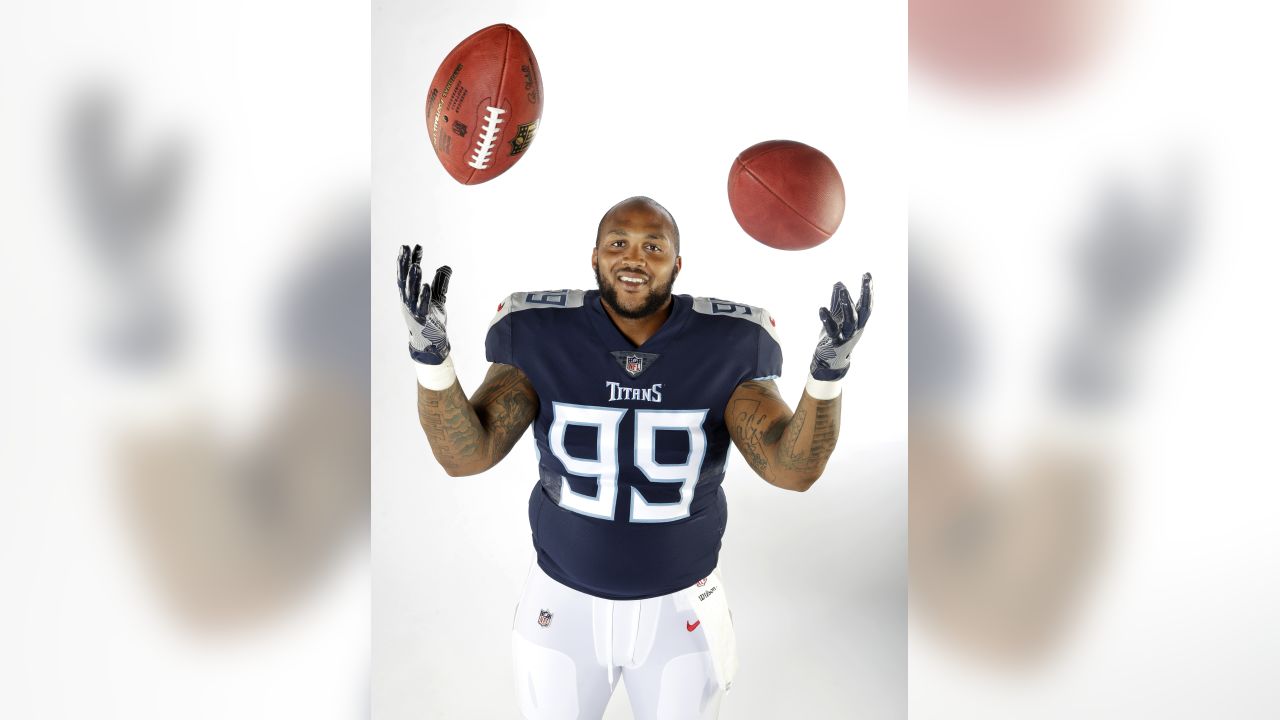 Tennessee Titans defensive end Jurrell Casey (99) looks back