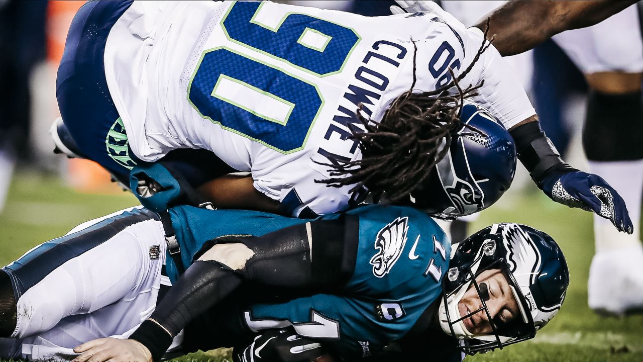 Seattle Seahawks' D.K. Metcalf catches a touchdown pass during the second  half of an NFL wild-card playoff football game against the Philadelphia  Eagles, Sunday, Jan. 5, 2020, in Philadelphia. (AP Photo/Julio Cortez