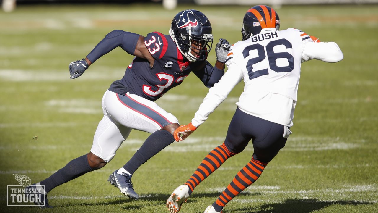 Tennessee Titans safety A.J. Moore (33) in action during the first