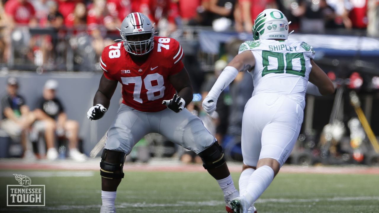 Tennessee Titans select Ohio State's Nicholas Petit-Frere with