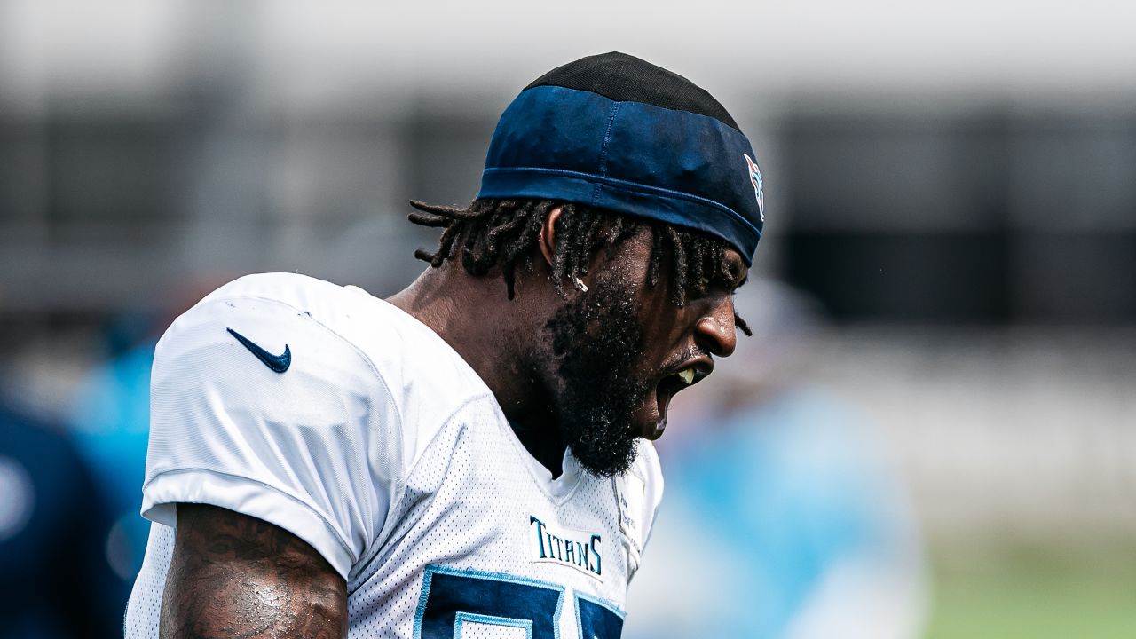 Tennessee Titans running back Derrick Henry (22) stretches during practice  at the NFL football team's training facility Wednesday, June 7, 2023, in  Nashville, Tenn. (AP Photo/George Walker IV Stock Photo - Alamy