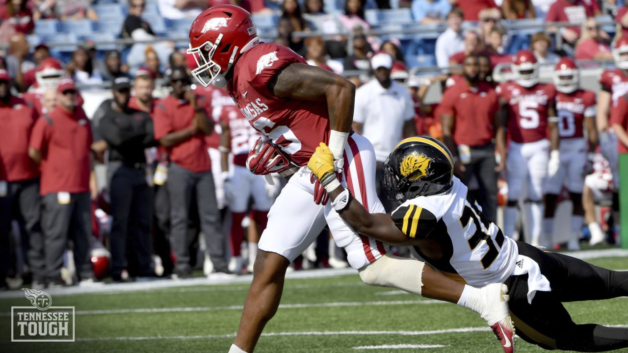Titans Select Arkansas WR Treylon Burks in the First Round of the NFL Draft  After Trading A.J. Brown to the Eagles