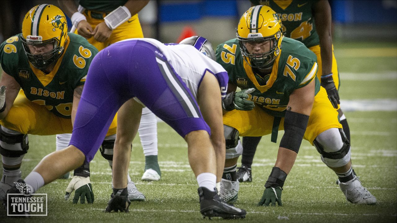 Left tackle Dillon Radunz and - North Dakota State Bison