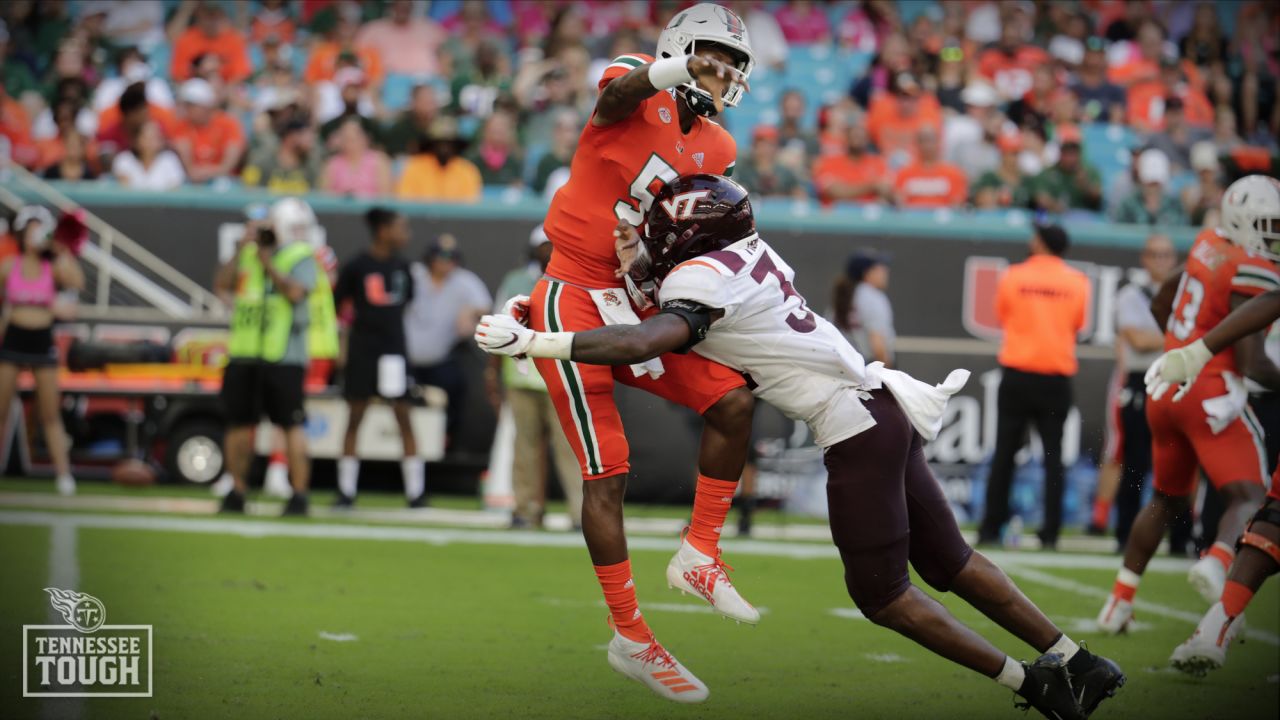 The Tennessee @titans selected Virginia Tech cornerback Caleb Farley with  the No. 22 pick in the 2021 #NFLDraft Thursday night. Taking…