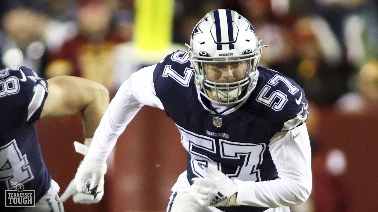 Dallas Cowboys linebacker Luke Gifford (57) is seen during a wild card NFL  football game against