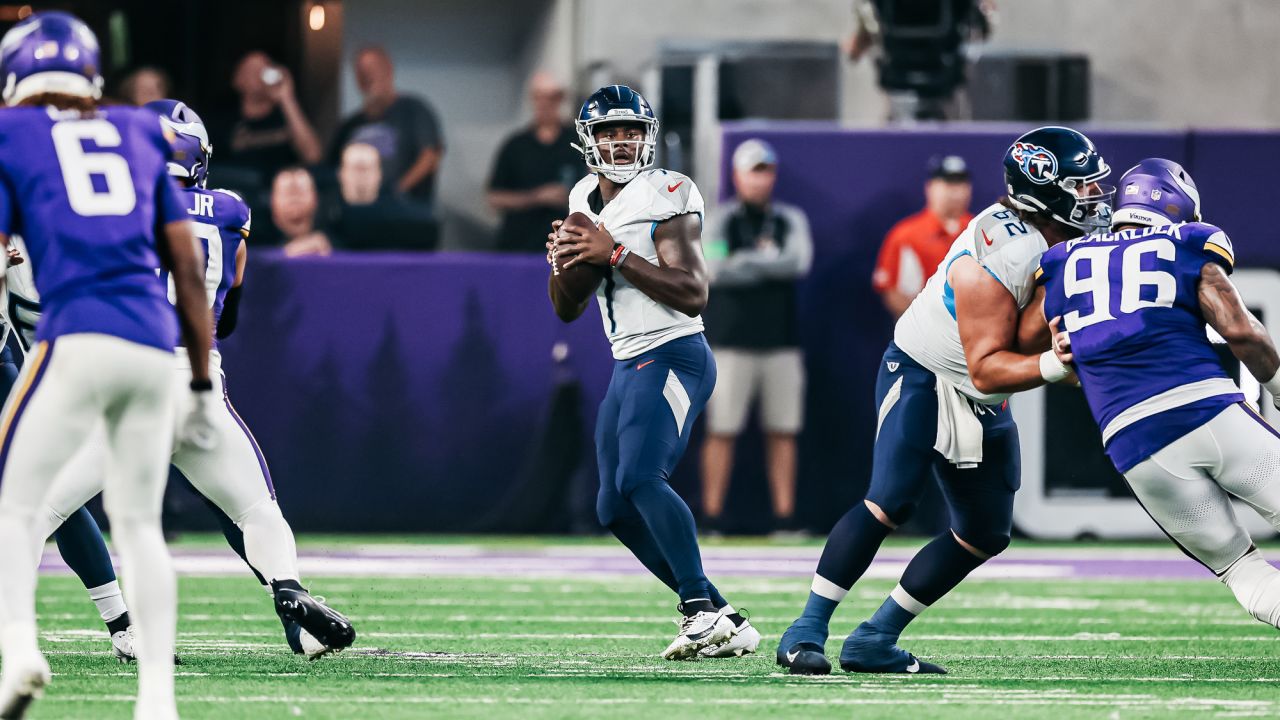 Tennessee Titans vs. Minnesota Vikings in Minneapolis in preseason game