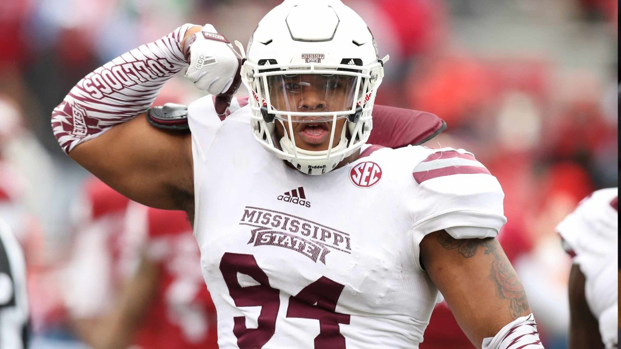 Montez Sweat Autographed Signed Mississippi State Bulldogs Jersey