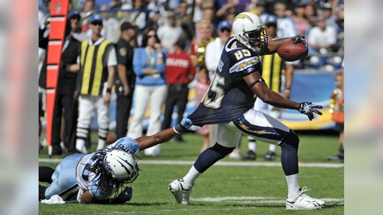 San Diego Chargers running back Jacob Hester (22) celebrates after