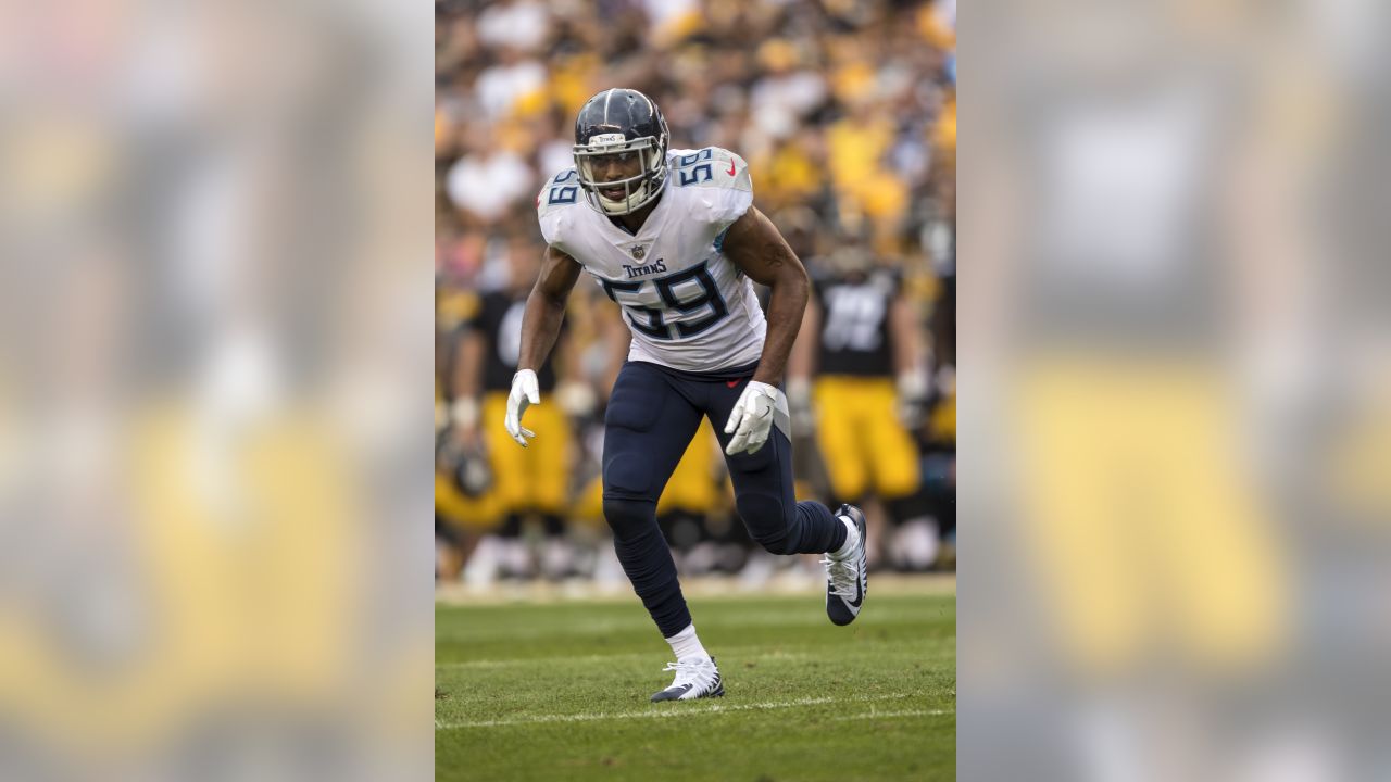 PITTSBURGH, PA - AUGUST 25: Tennessee Titans Defensive End Julius Warmsley ( 72) looks on during the