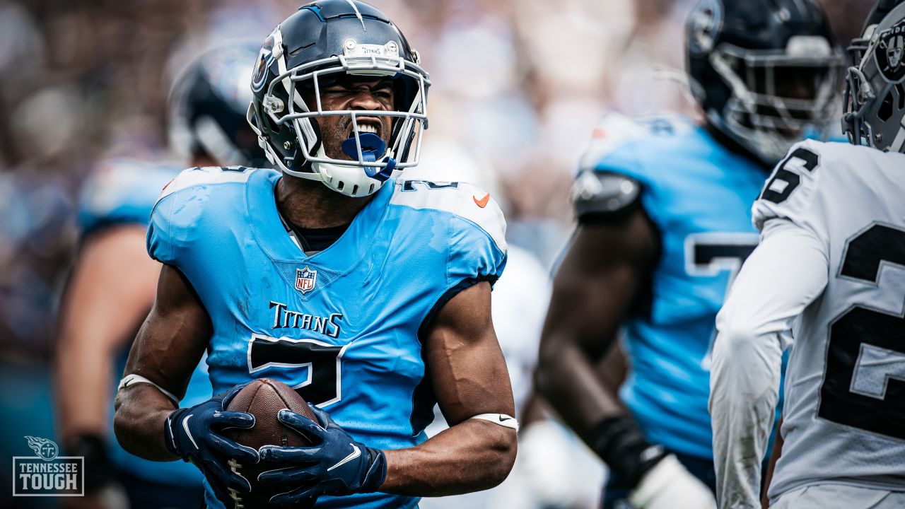 Detailed view of Las Vegas Raiders (left) and Tennessee Titans helmets  Photo via Credit: Newscom/Alamy Live News Stock Photo - Alamy