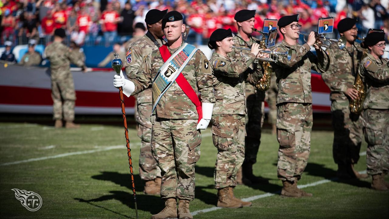 Titans honor military members with 'Salute to Service' game