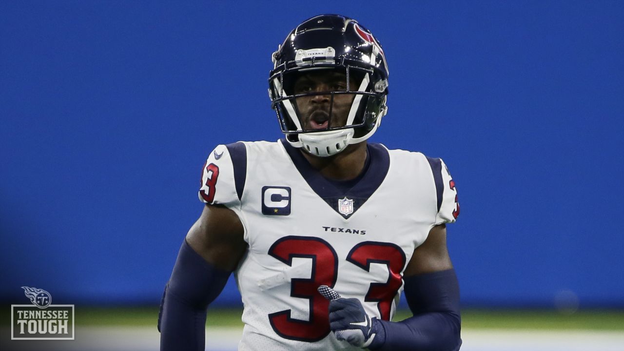 Houston Texans safety A.J. Moore Jr. (33) heads onto the field